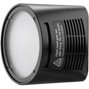 Cabezal redondo Godox H200R para AD200/AD200Pro. Luz suave con LED de modelado, montura magnética y diseño compacto. Ideal para retratos.