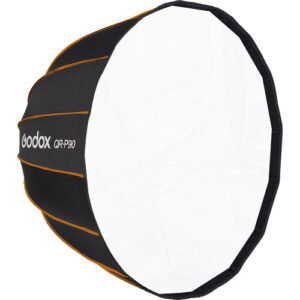 Octabox Godox QR-P90 parabólico de 90 cm con difusores y apertura rápida tipo click-lock.