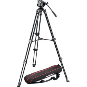Kit Trípode Manfrotto de vídeo MVH500A + MVT502AM