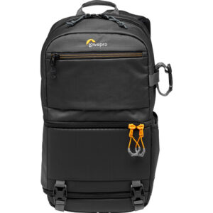 bolso sling Lowepro Slingshot SL 250 AW III negra para cámara con lentes y tablet 11″