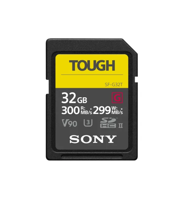 Tarjeta de memoria Sony SF-G Tough Series UHS-II SDXC de 32 GB ultra resistente
