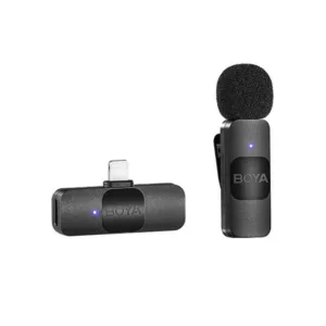 Boya BY-V1 Micrófono Inalámbrico Ultra Compacto y Portable 2.4GHz Conector Lightning